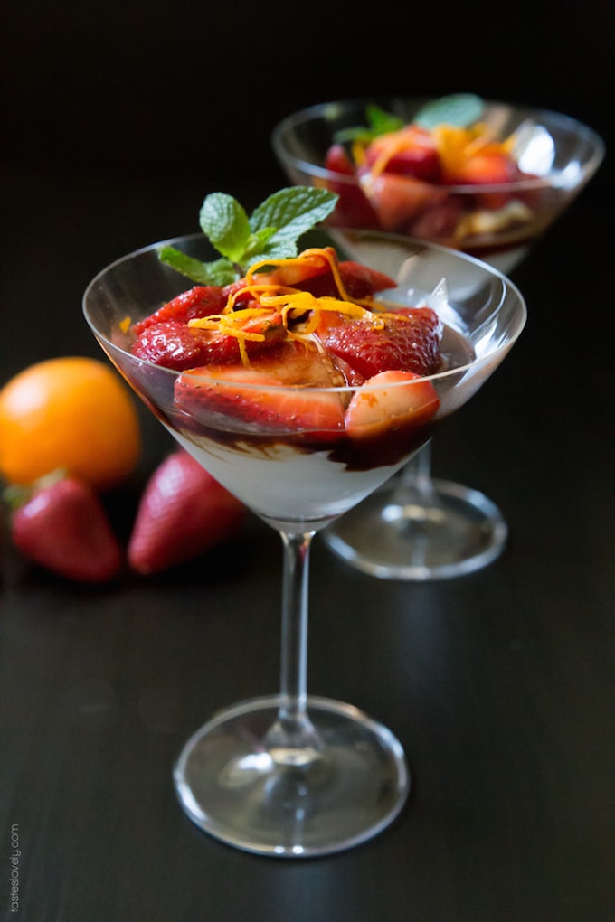 Balsamic Strawberries with Coconut Whipped Cream