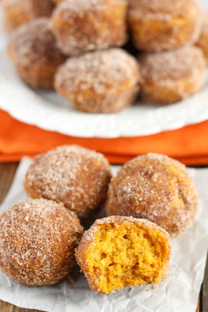 Baked Pumpkin Donut Holes