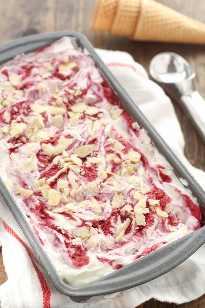 No-Churn Blackberry Pie Ice Cream