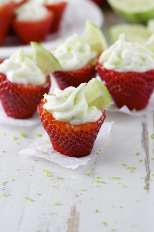 Key Lime Pie Stuffed Strawberries