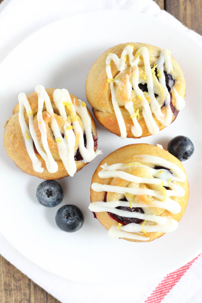 Lemon Blueberry Sweet Rolls