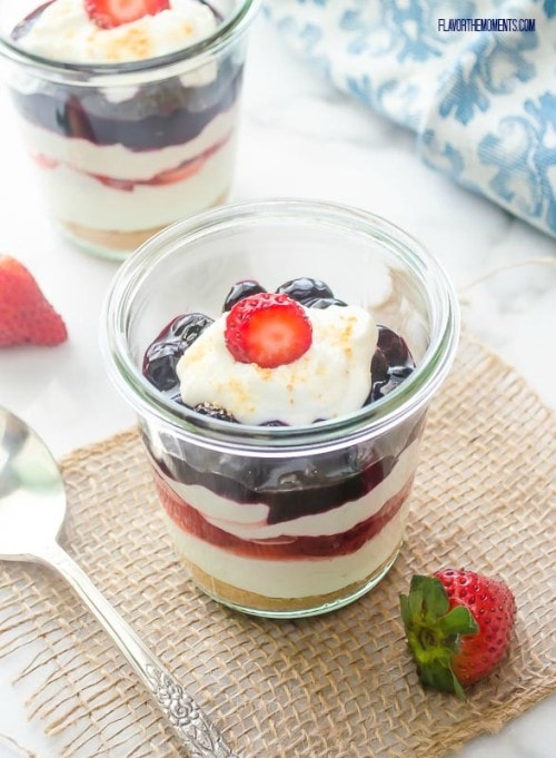 No-Bake Berry Cheesecakes