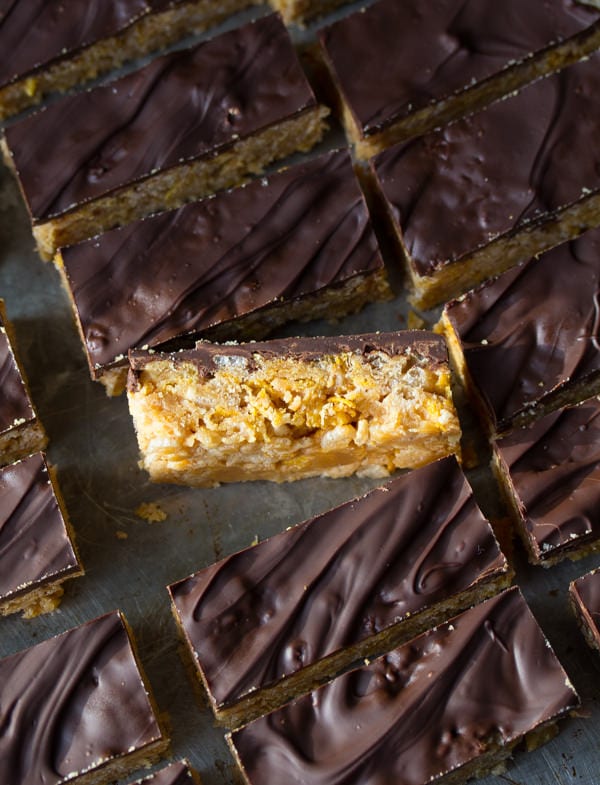 No-Bake Peanut Butter Crunch Cereal Bars