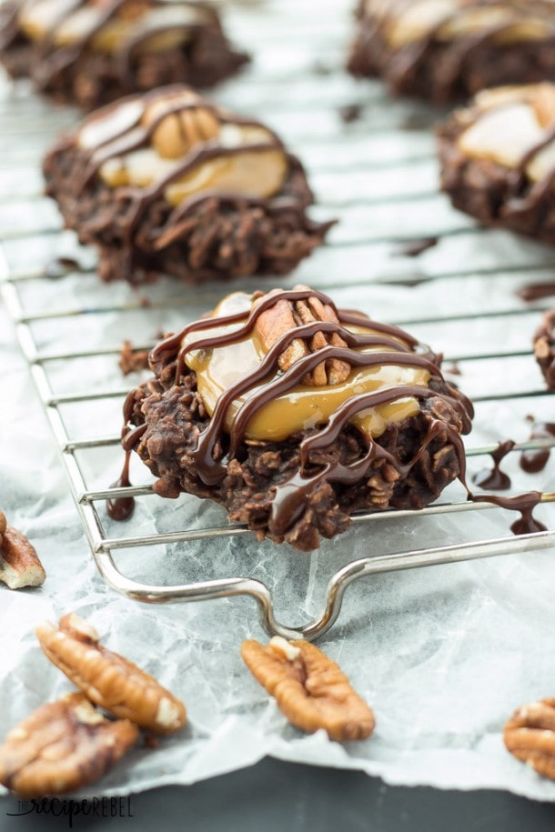 No-Bake Turtle Cookies