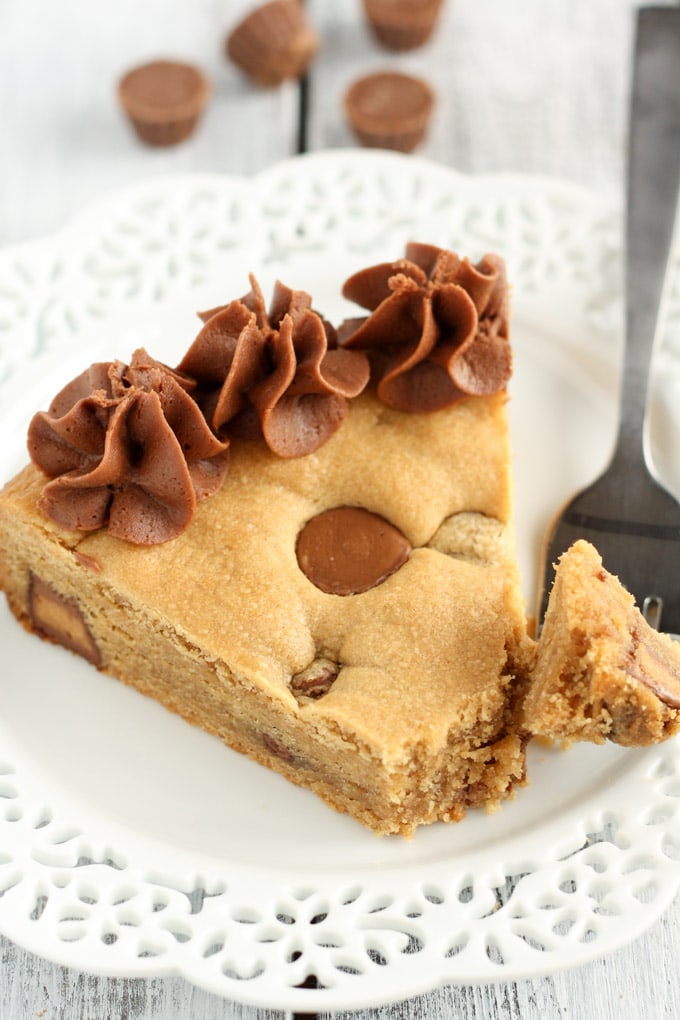 Peanut Butter Cup Cookie Cake