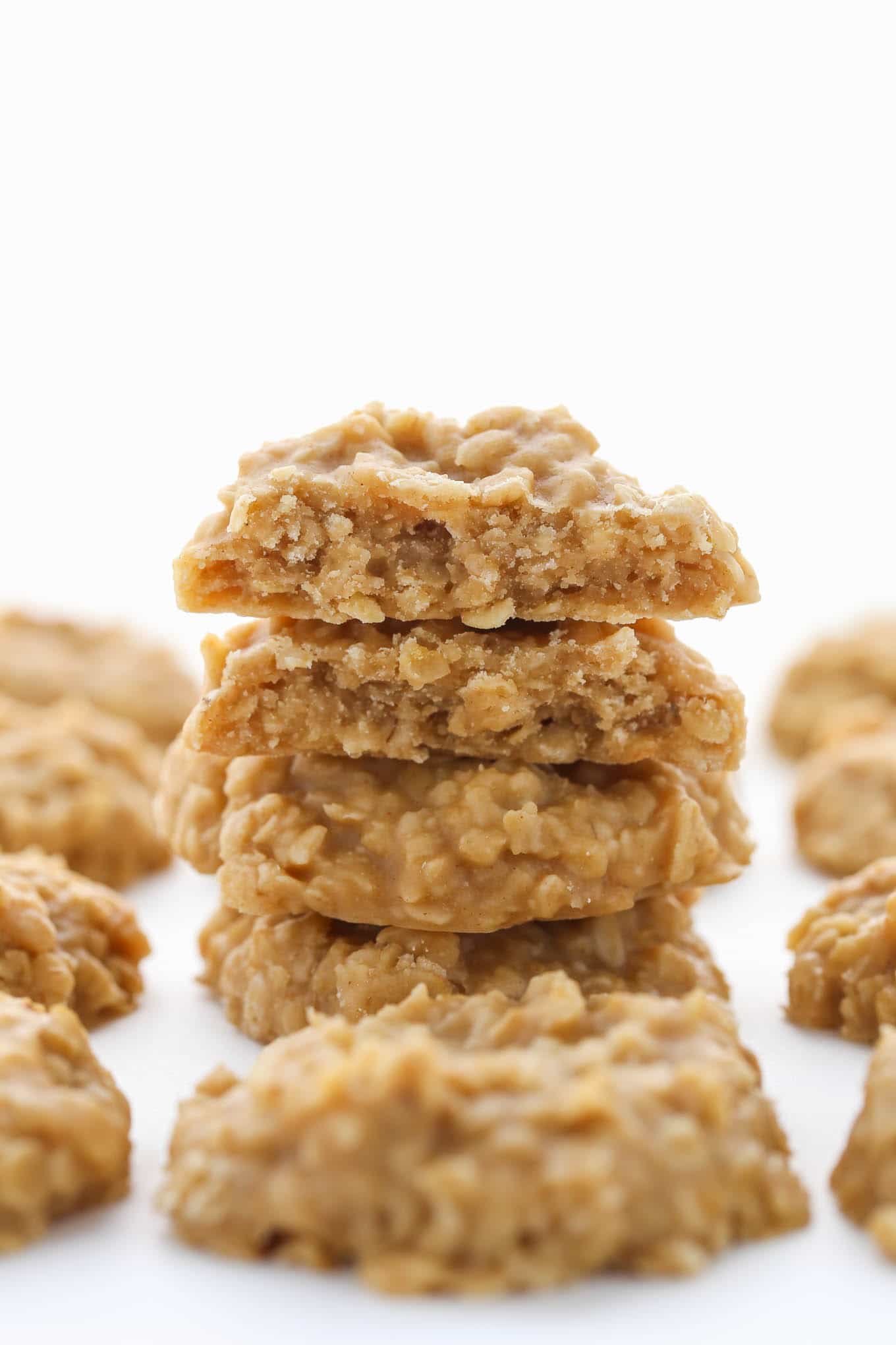 These Peanut Butter No-Bake Cookies are full of peanut butter flavor, only require a few simple ingredients, and are incredibly easy to make!