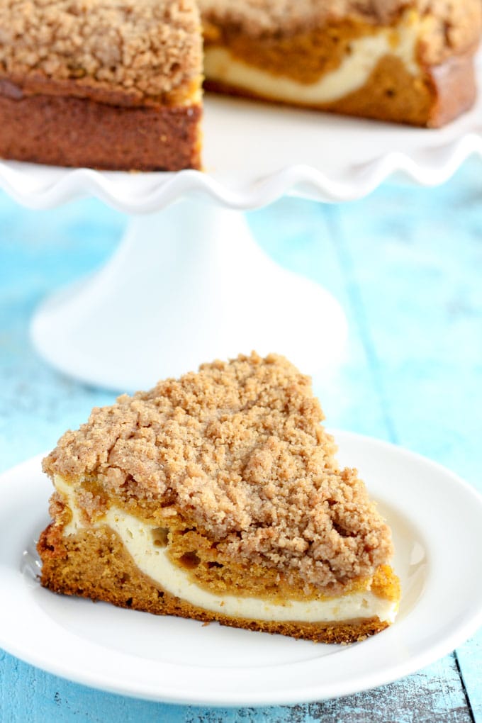 Pumpkin Cream Cheese Crumb Cake