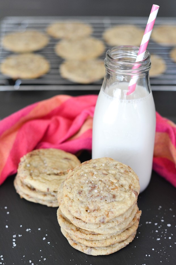 Salted Toffee Cookies