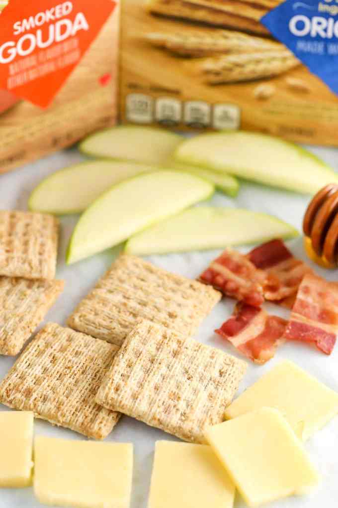 These Smoked Gouda, Apple, Bacon, and Honey Bites are a delicious and easy appetizer!