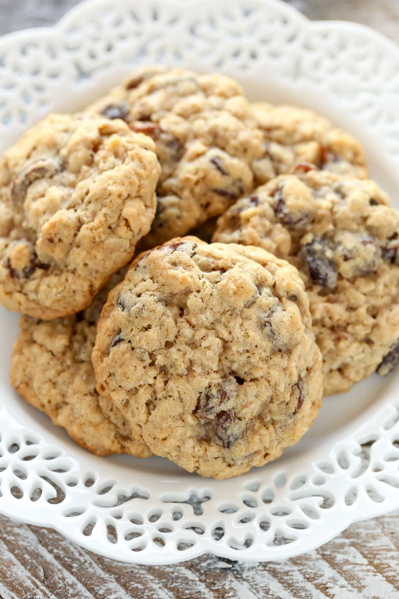 These Soft and Chewy Oatmeal Raisin Cookies are super soft, thick, and loaded with oats and raisins. These cookies are easy to make and so delicious!