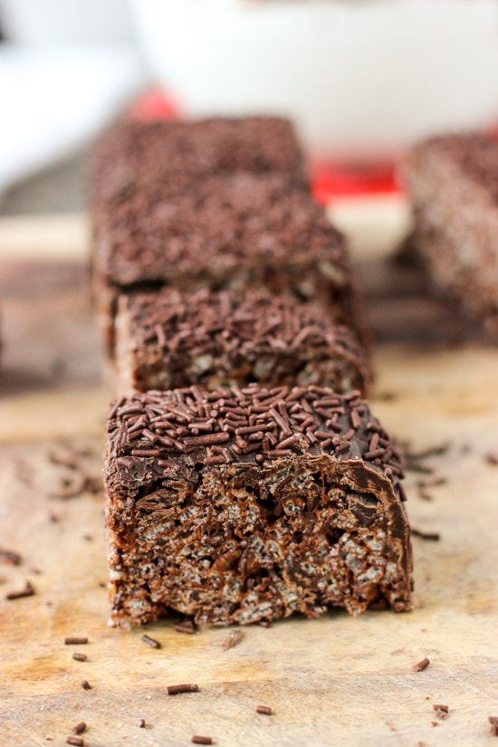 Triple Chocolate Rice Krispie Treats